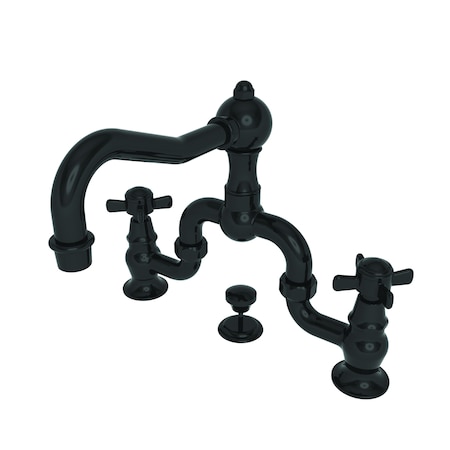 Newport Brass Lavatory Bridge Faucet in Gloss Black 1000B/54
